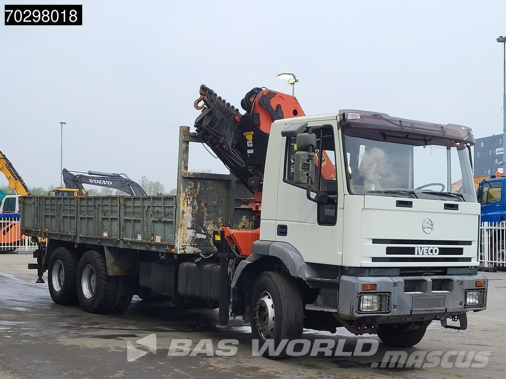 Iveco 260E30H EuroTrakker 6X4 Palfinger PK27000 E Kran c Camiones de cama baja
