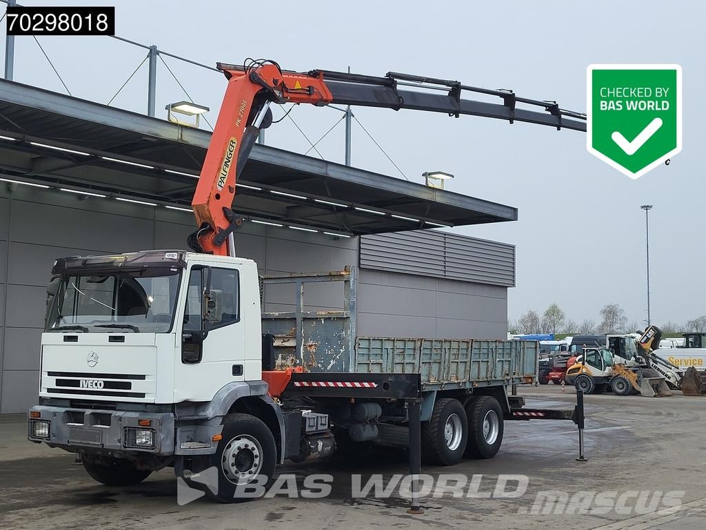 Iveco 260E30H EuroTrakker 6X4 Palfinger PK27000 E Kran c Flatbed / Dropside trucks