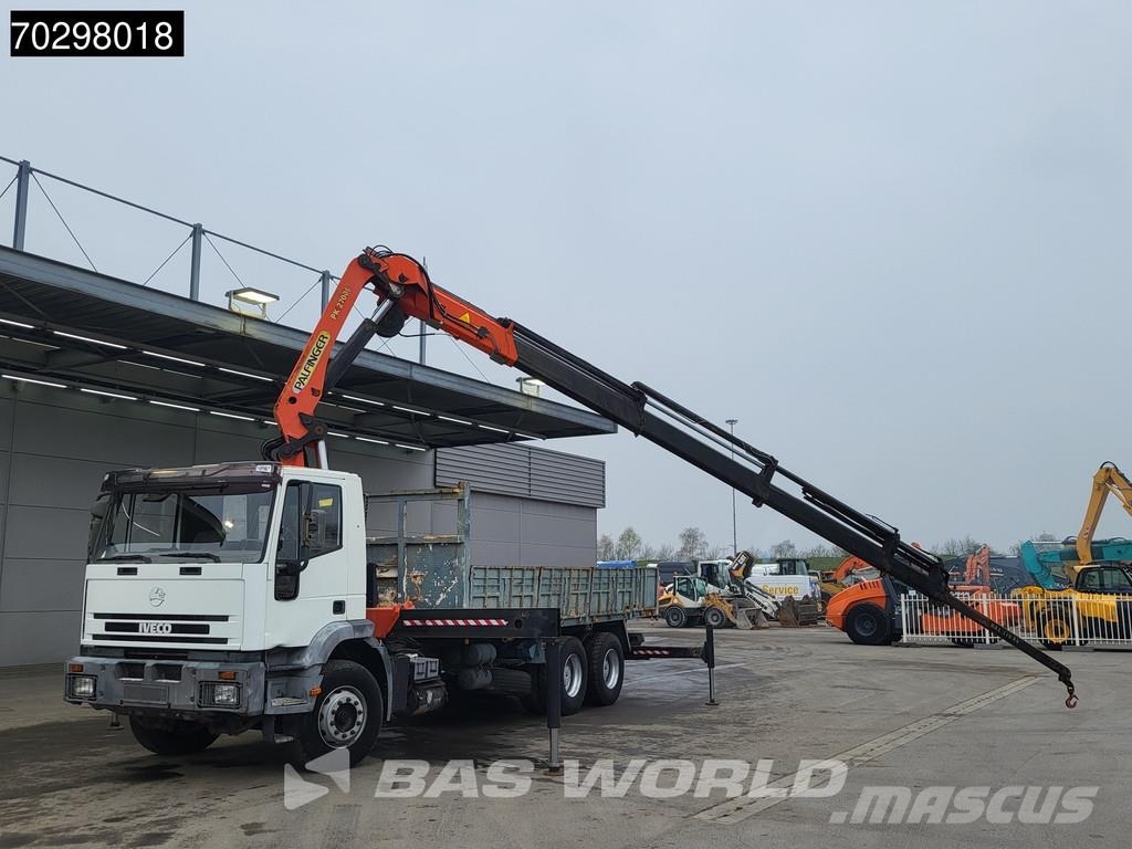 Iveco 260E30H EuroTrakker 6X4 Palfinger PK27000 E Kran c Flatbed / Dropside trucks