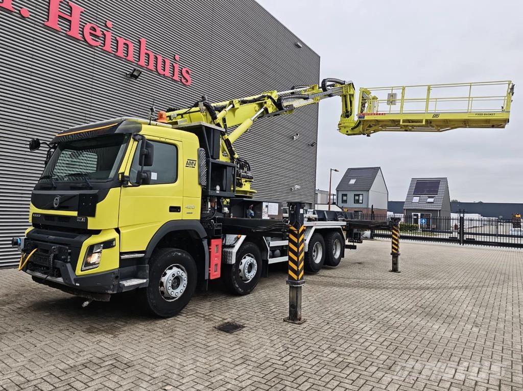 Volvo FMX 420 8x4 AMV 11 SWL 1000 QR Tunnelplatform Truck mounted aerial platforms
