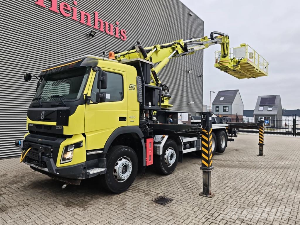 Volvo FMX 420 8x4 AMV 11 SWL 1000 QR Tunnelplatform Truck mounted aerial platforms