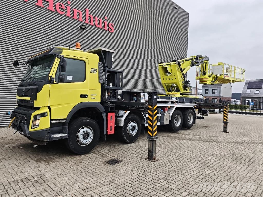Volvo FMX 420 8x4 AMV 11 SWL 1000 QR Tunnelplatform Truck mounted aerial platforms