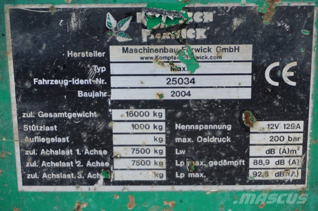 Komptech Farwick MAXX Szitadobok