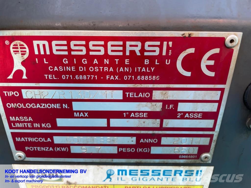 Messersi Ch2 Vario 2x Op Voorraad Mini tombereau