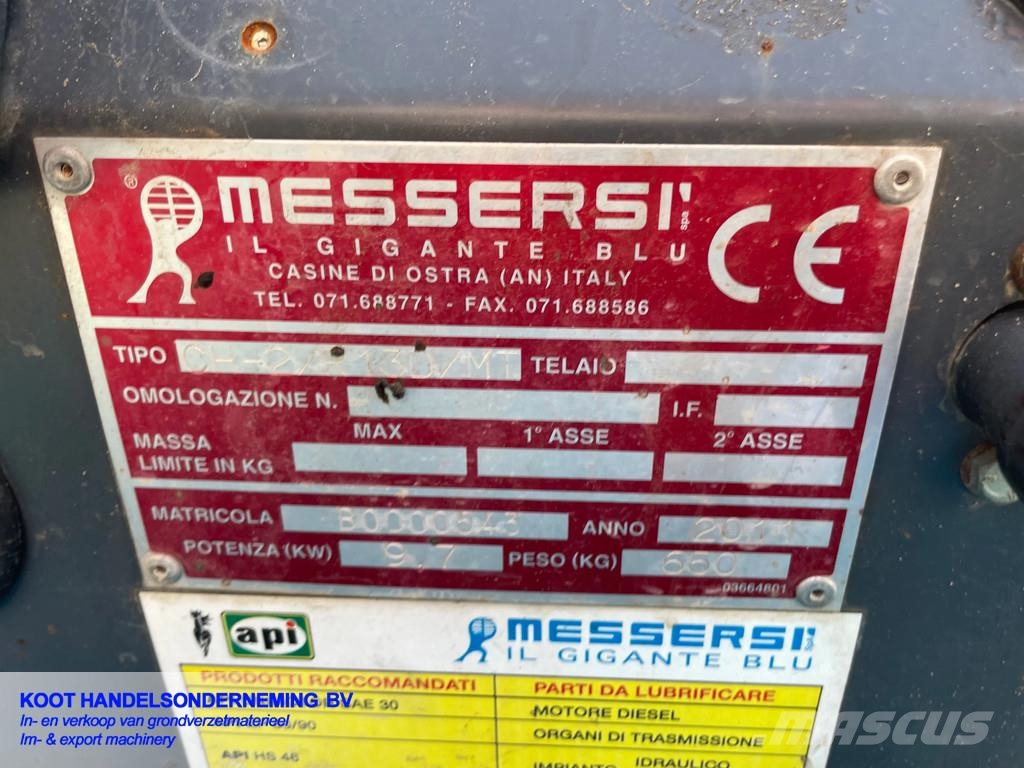 Messersi Ch2 Vario 2x Op Voorraad Mini tombereau