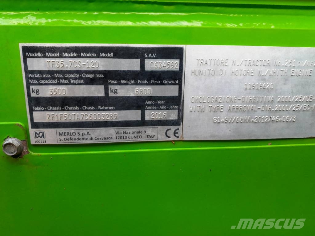 Merlo TF 35.7 CS-120 | LEASE €900,- - Airco - 40 km/h مناولات متداخلة