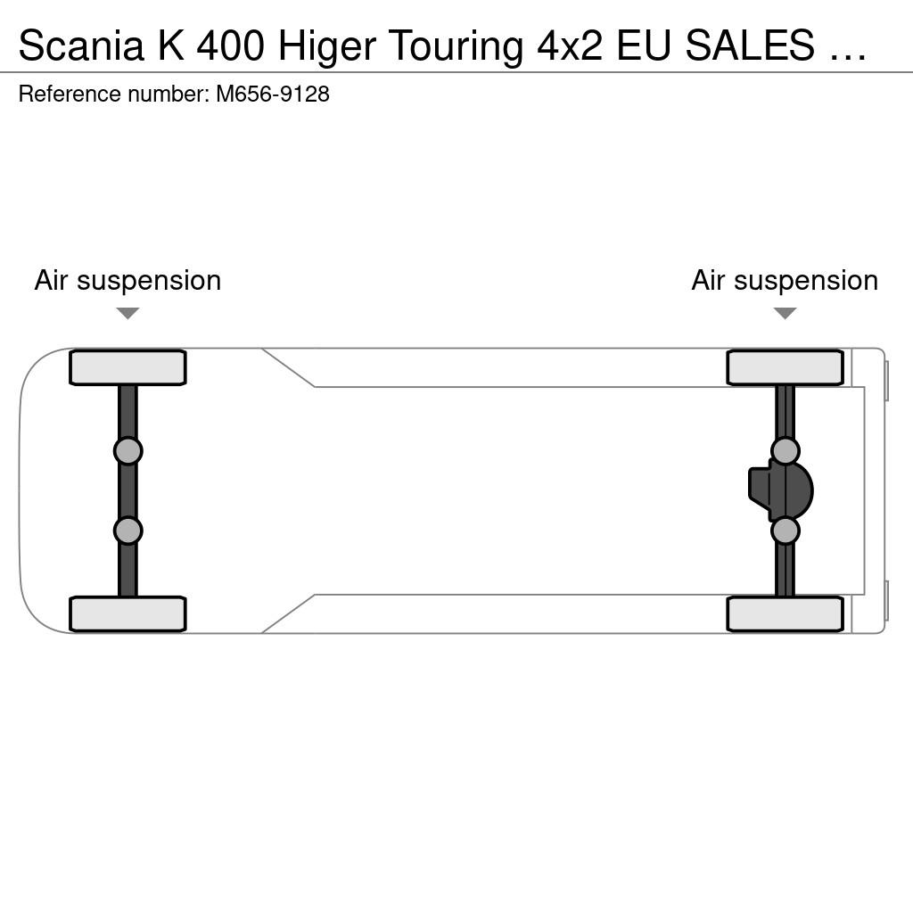 Scania K 400 Higer Touring 4x2 EU SALES TAX 4208.- Eur WI Touringcar