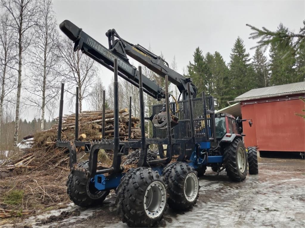  Omavalmiste Metsäkärry Logset 5F kuormatilalla Metsäperävaunut