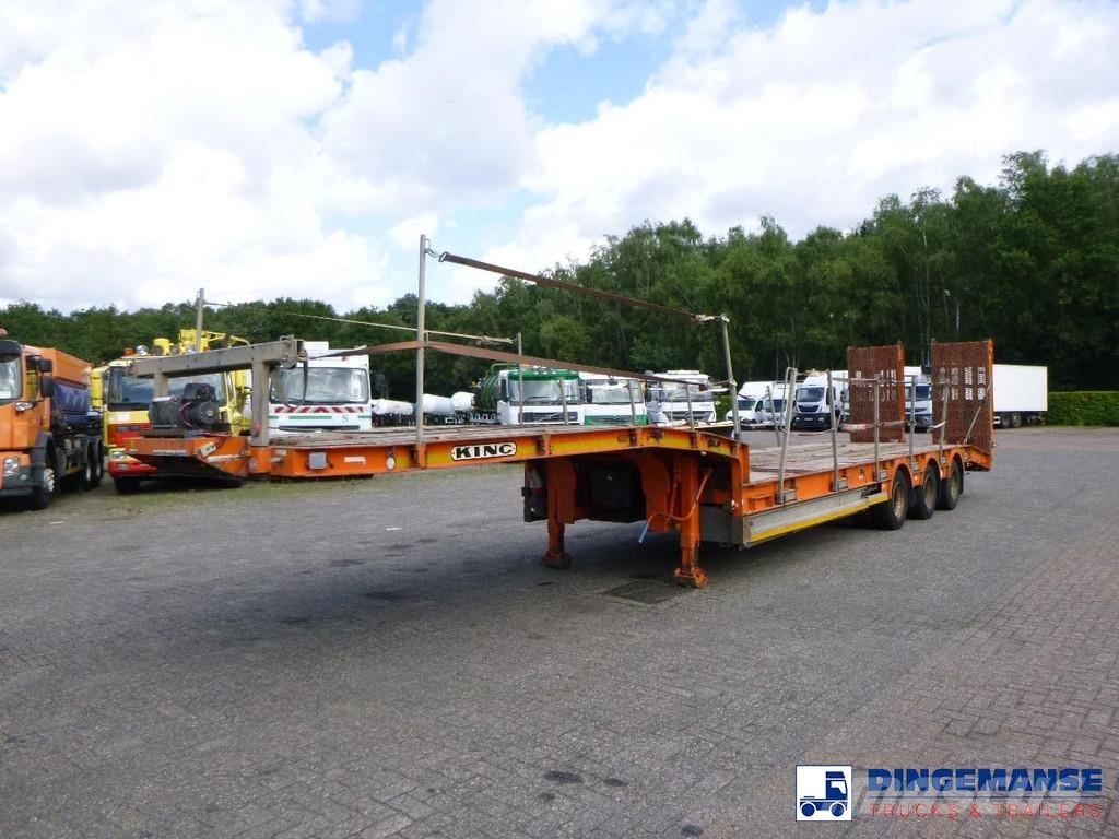 King 3-axle semi-lowbed trailer 44T + ramps Low loader-semi-trailers