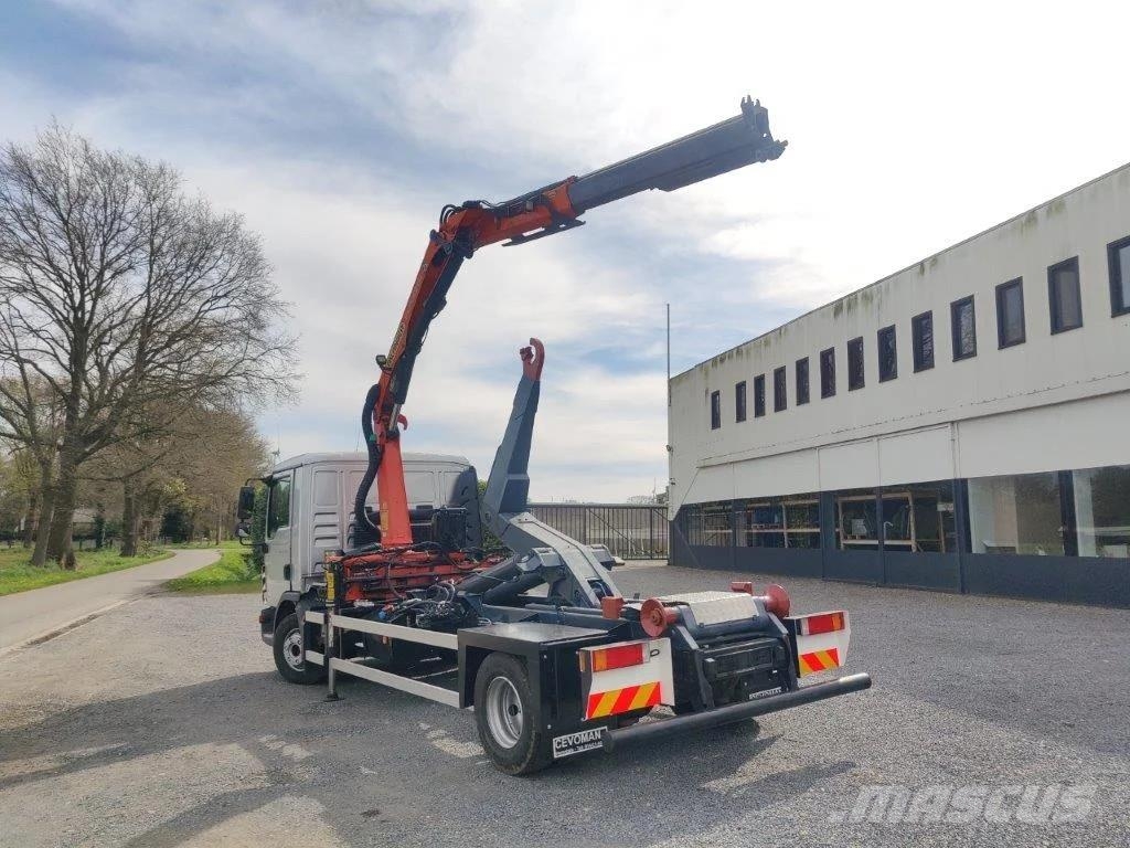 MAN TGL 12.250 Containersysteem met kraan Palfinger PK Camiones polibrazo