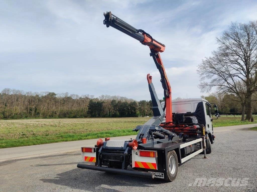 MAN TGL 12.250 Containersysteem met kraan Palfinger PK Camiones polibrazo