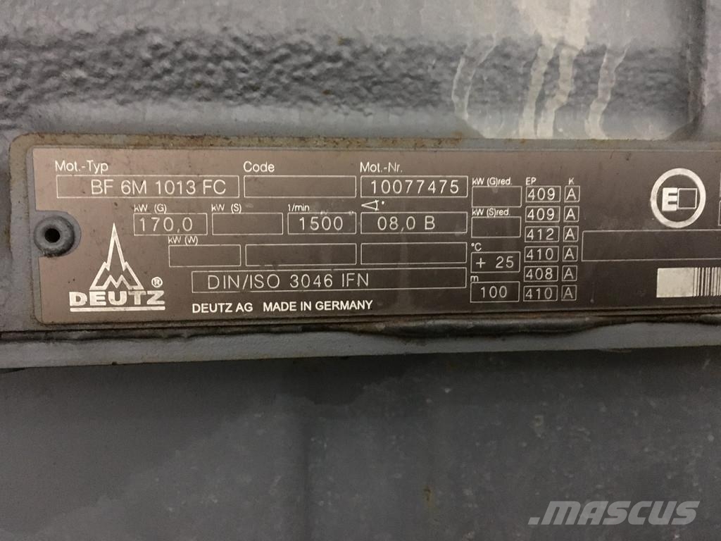 Deutz BF6M1013FC USED Construction - Others