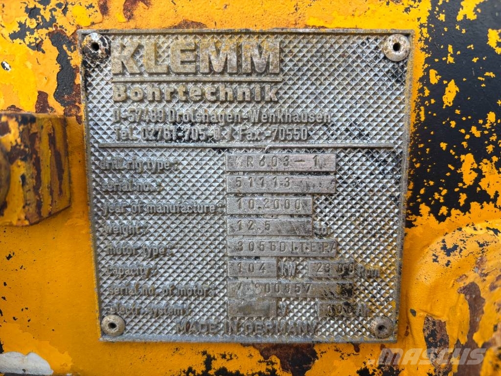 Klemm KR803-1 Pelle enfonce-pieux