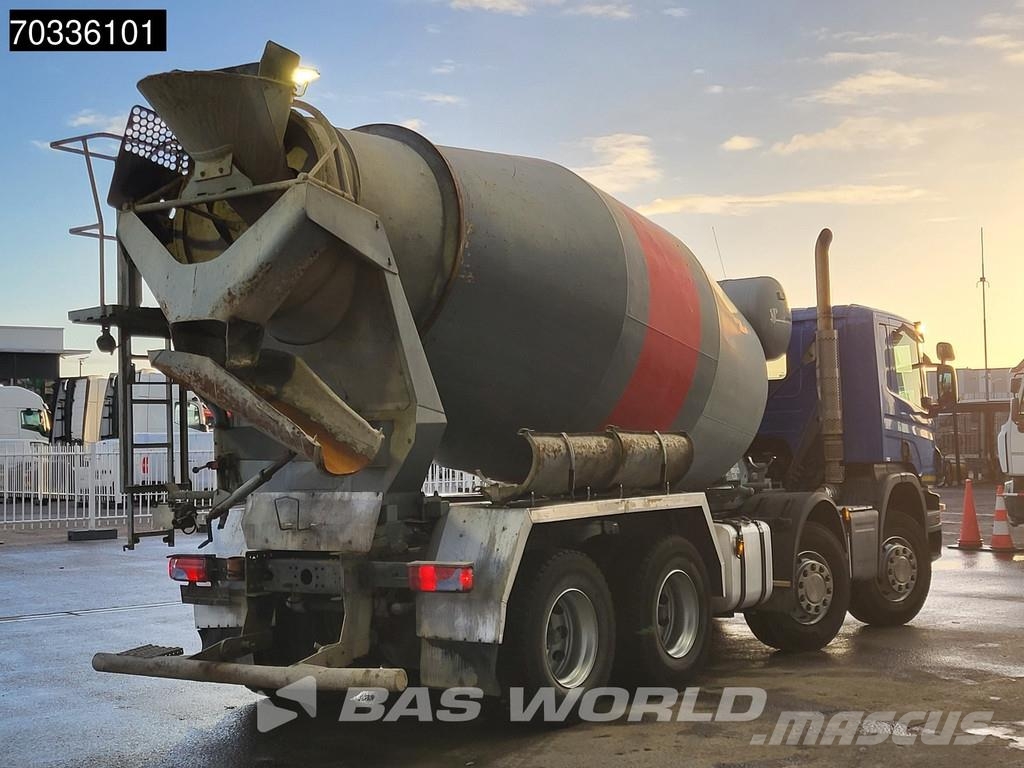 Scania P370 8X4 9m3 mixer Steel suspension Manual Euro 6 Betonvedēji