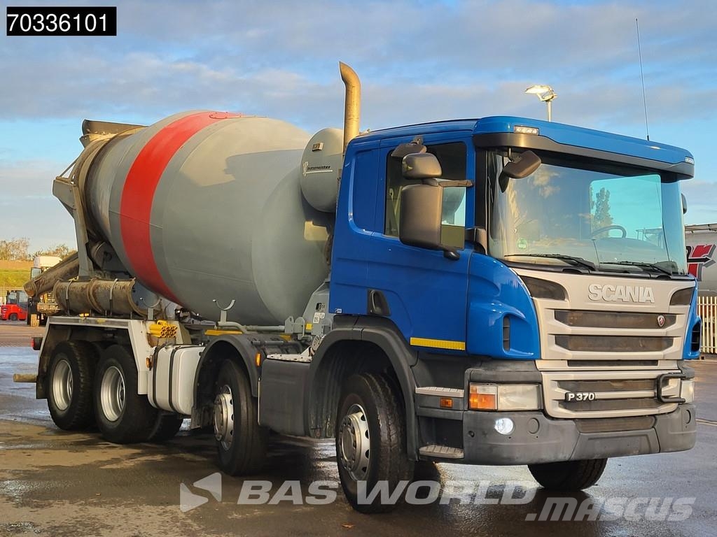 Scania P370 8X4 9m3 mixer Steel suspension Manual Euro 6 Betonvedēji