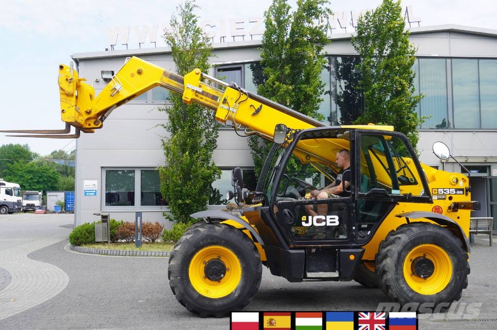 JCB 535-95 / 3.5 T / range 9.5 m / joystick / 2021 رافعة تلسكوبية