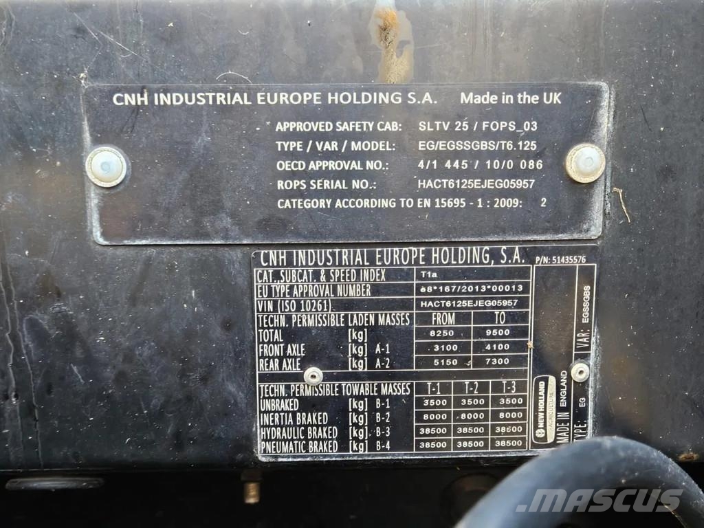 New Holland T6.125S Electro command Traktorid