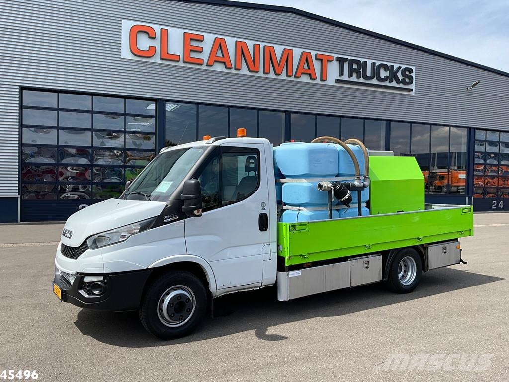 Iveco 70C170 Euro 6 Waterkracht hogedrukunit Just 182.06 Camiones aspiradores/combi