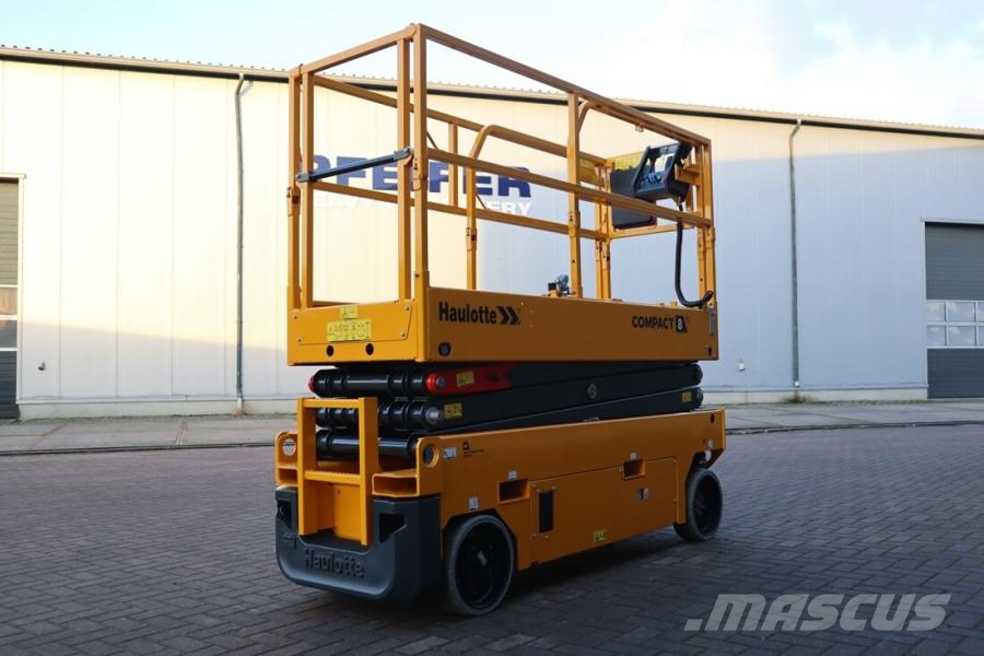 Haulotte Compact 8N Valid inspection, *Guarantee! 8m Workin Scissor lifts