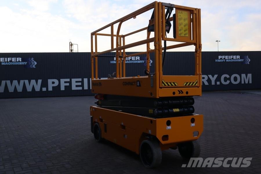 Haulotte Compact 8N Valid inspection, *Guarantee! 8m Workin Scissor lifts