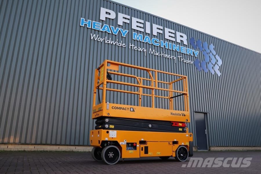 Haulotte Compact 8N Valid inspection, *Guarantee! 8m Workin Scissor lifts