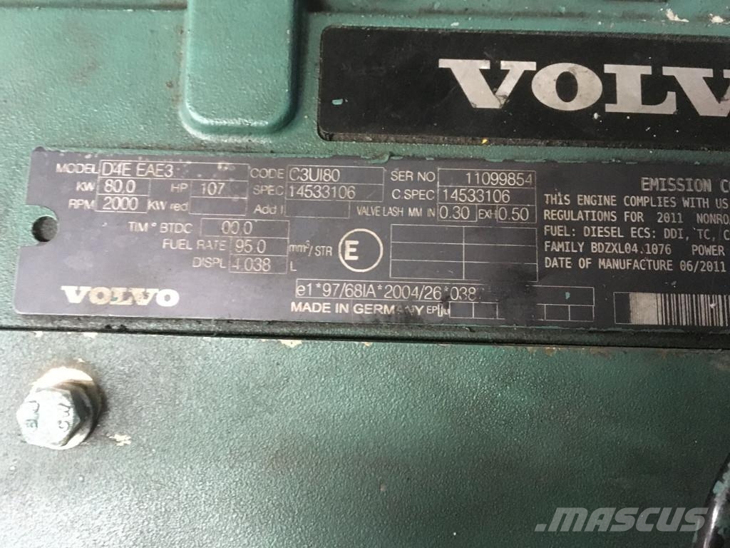 Volvo D4E EAE3 CORE Engines
