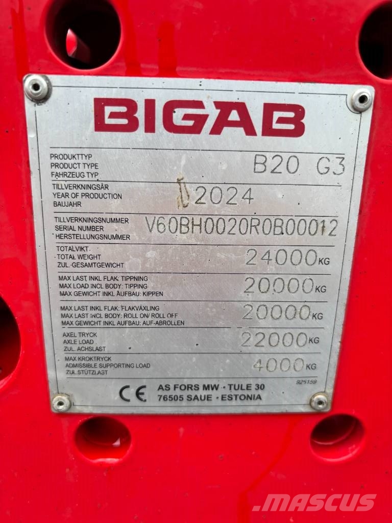 Bigab B 20 Anhänger mit Hakenlift