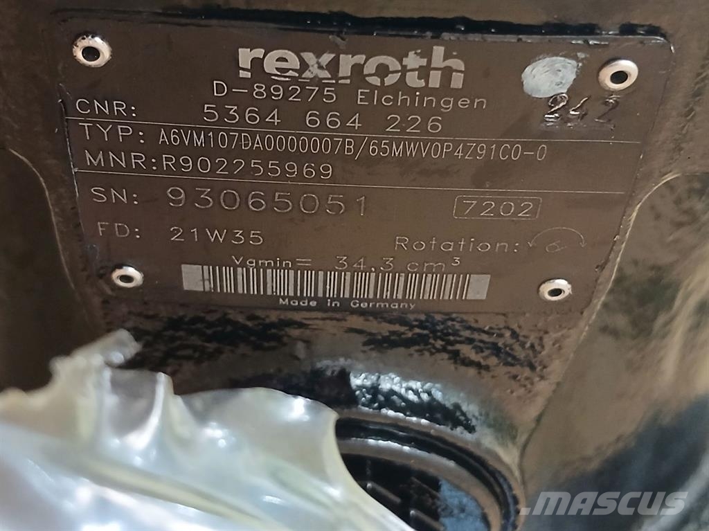 Terex TW95/B95W-5364664226-Rexroth A6VM107-Drive motor Hydraulik