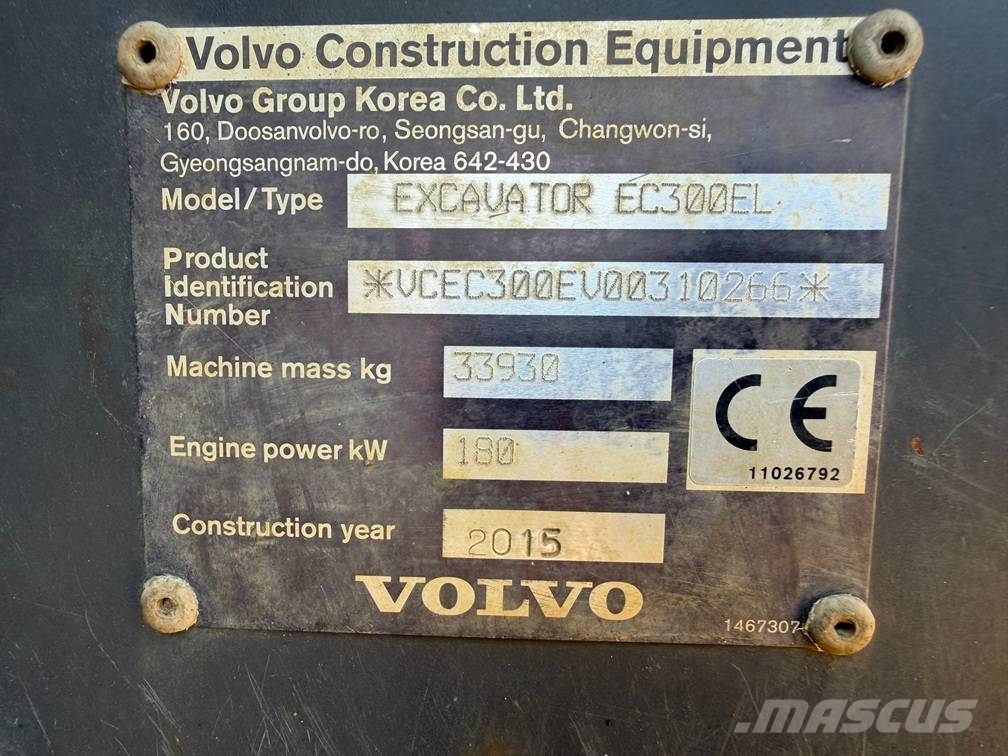 Volvo EC300EL trimble gcs900 engcon rotortilt 3x bucke Excavadoras sobre orugas