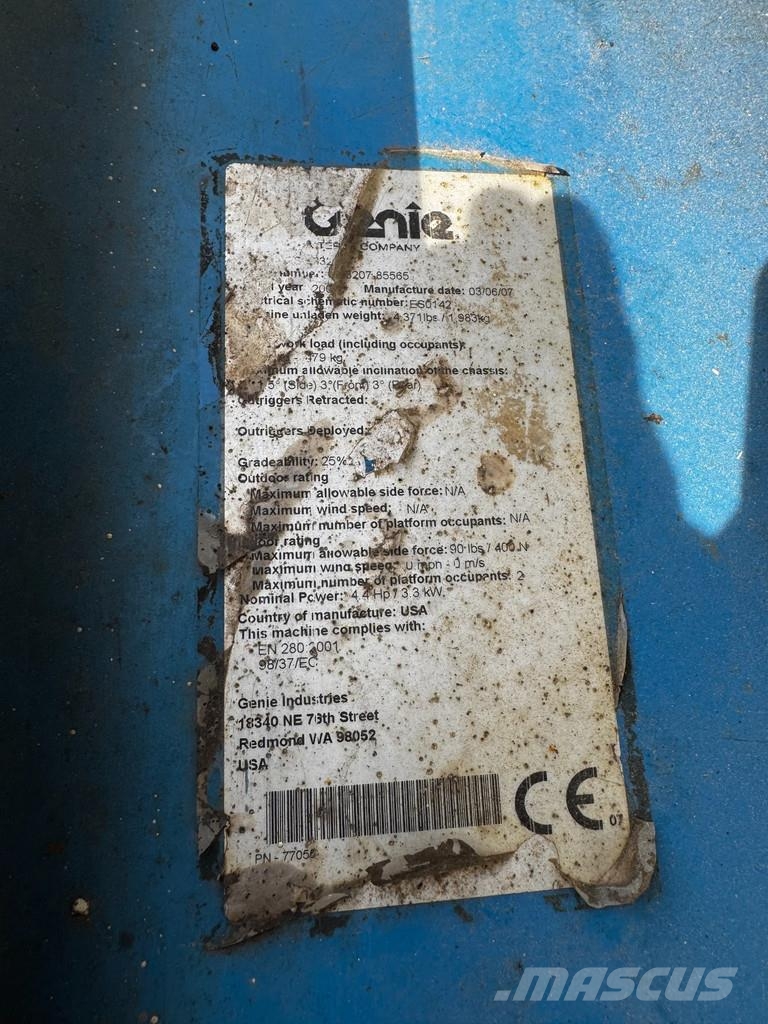 Genie GS2632 Hoogwerker Schaarhoogwerker (2007) رافعات مقصية الشكل