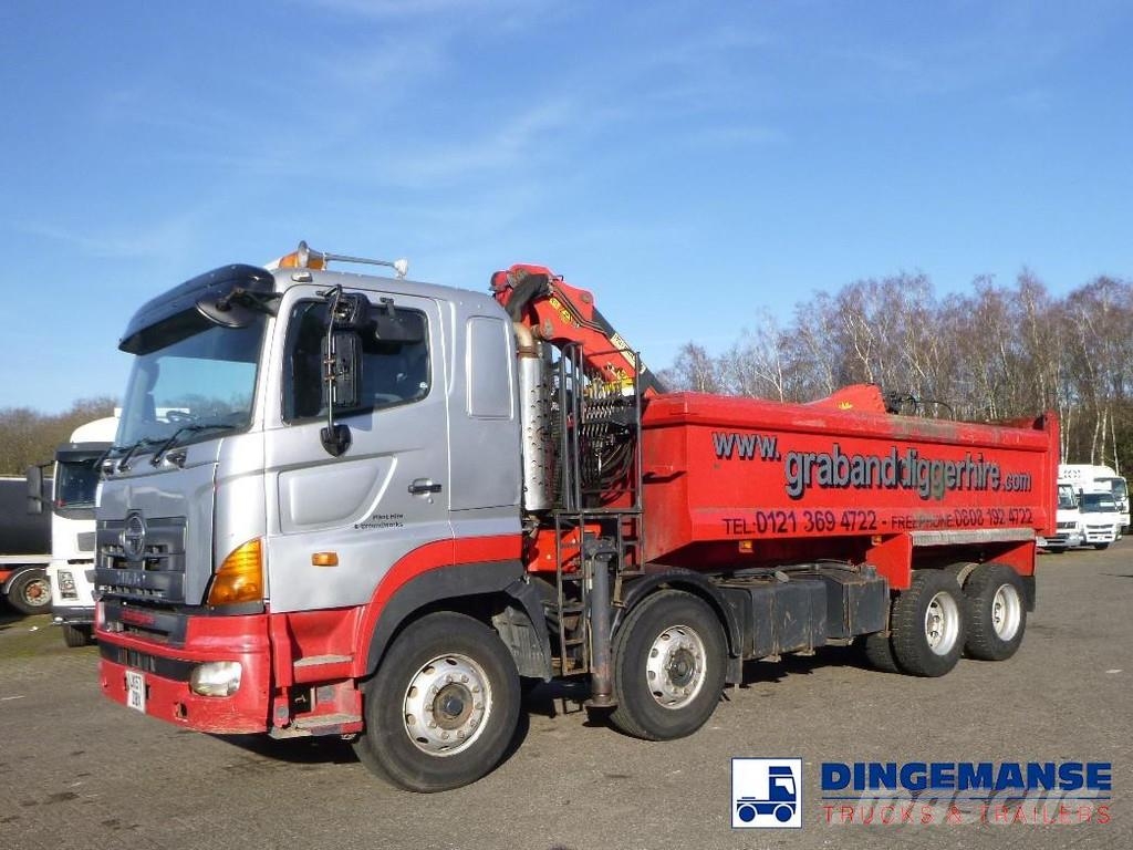 Hino FY1EUKA 8x4 tipper RHD + Palfinger E120L + grapple Γερανοί παντός εδάφους