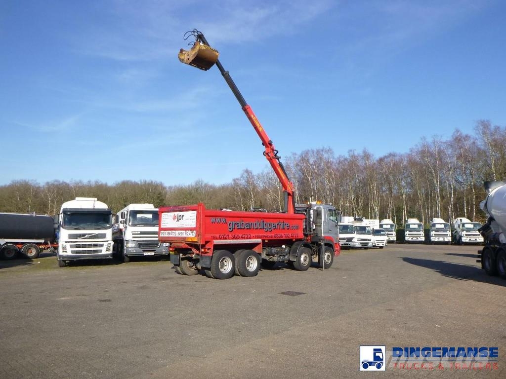Hino FY1EUKA 8x4 tipper RHD + Palfinger E120L + grapple Γερανοί παντός εδάφους