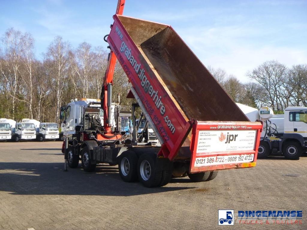 Hino FY1EUKA 8x4 tipper RHD + Palfinger E120L + grapple Γερανοί παντός εδάφους