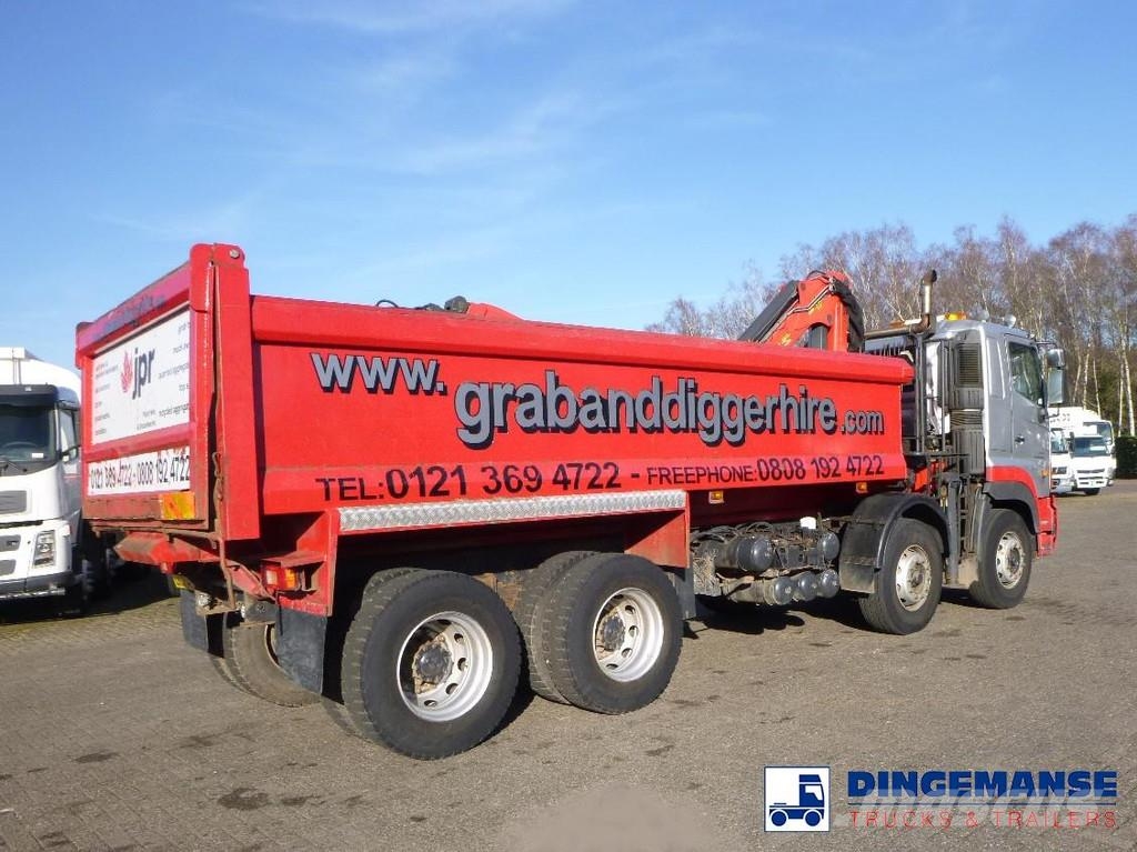 Hino FY1EUKA 8x4 tipper RHD + Palfinger E120L + grapple Γερανοί παντός εδάφους