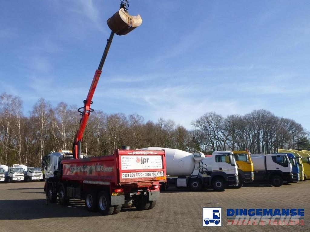 Hino FY1EUKA 8x4 tipper RHD + Palfinger E120L + grapple Γερανοί παντός εδάφους