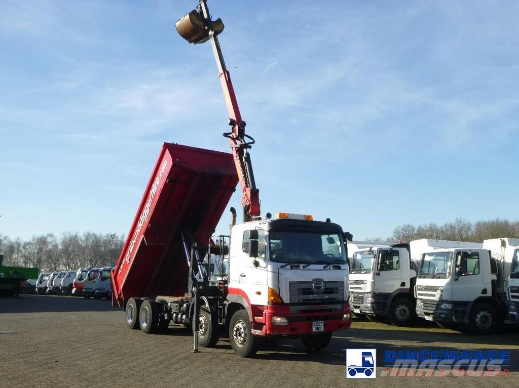 Hino FY1EUKA 8x4 tipper RHD + Palfinger E120L + grapple Γερανοί παντός εδάφους