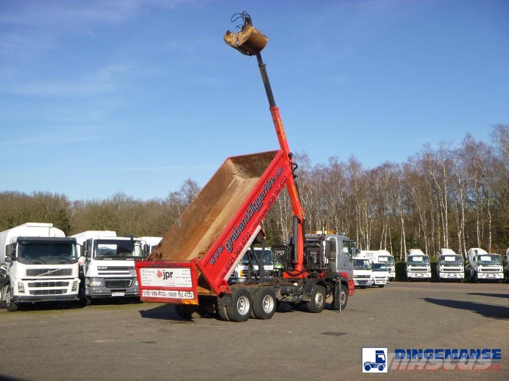 Hino FY1EUKA 8x4 tipper RHD + Palfinger E120L + grapple Γερανοί παντός εδάφους