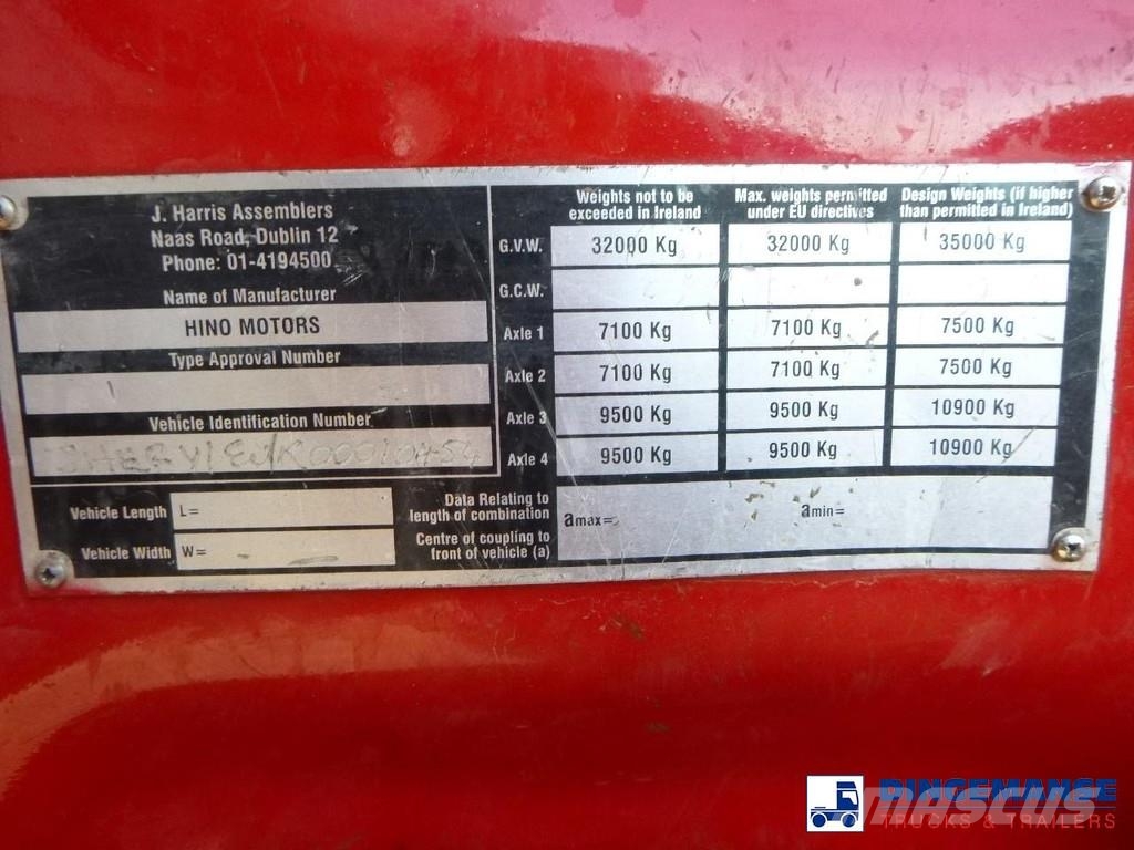 Hino FY1EUKA 8x4 tipper RHD + Palfinger E120L + grapple Γερανοί παντός εδάφους