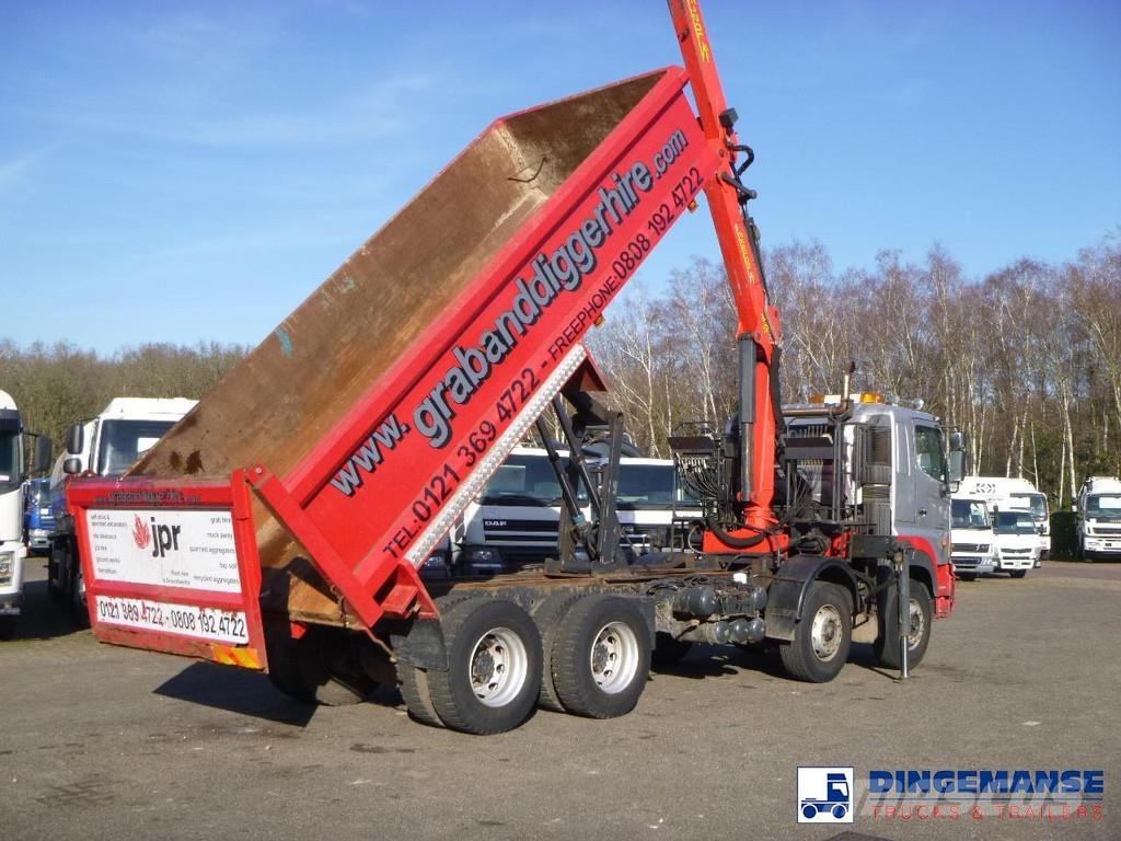 Hino FY1EUKA 8x4 tipper RHD + Palfinger E120L + grapple Γερανοί παντός εδάφους