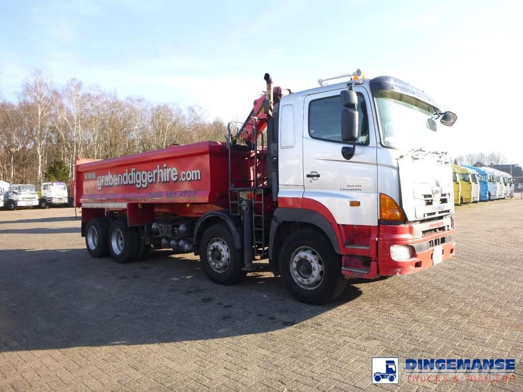 Hino FY1EUKA 8x4 tipper RHD + Palfinger E120L + grapple Γερανοί παντός εδάφους