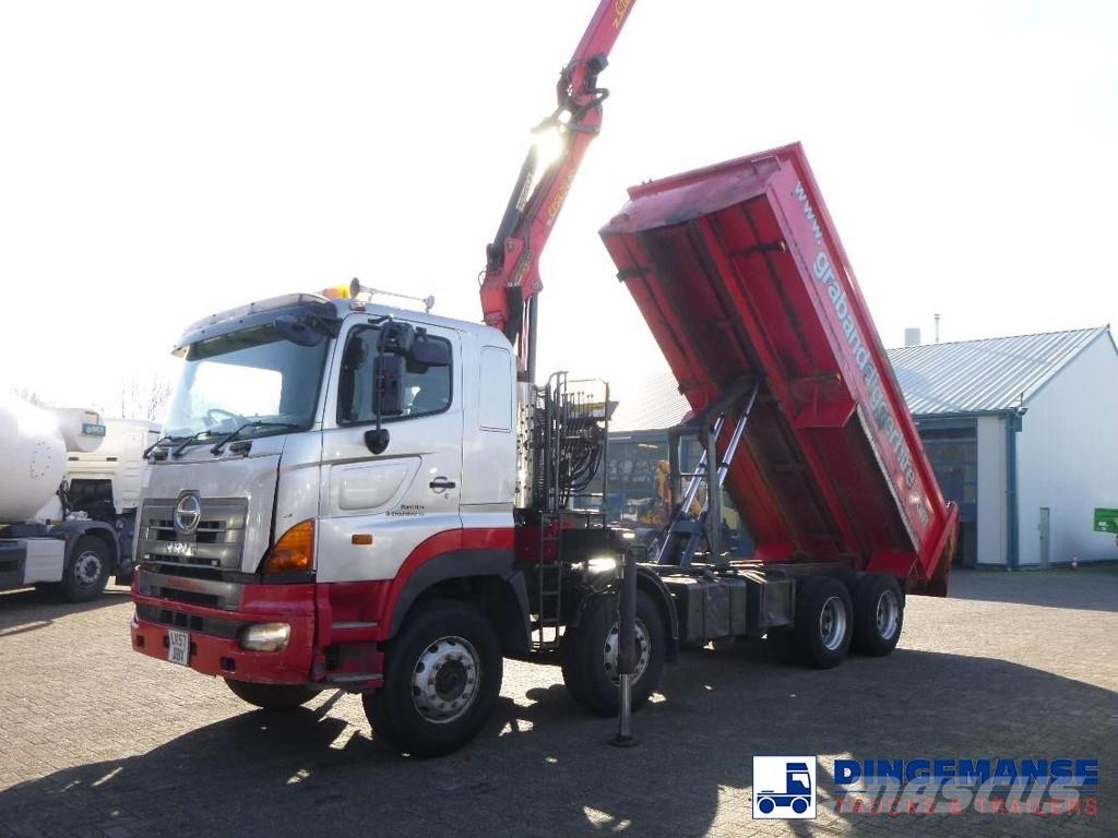 Hino FY1EUKA 8x4 tipper RHD + Palfinger E120L + grapple Γερανοί παντός εδάφους