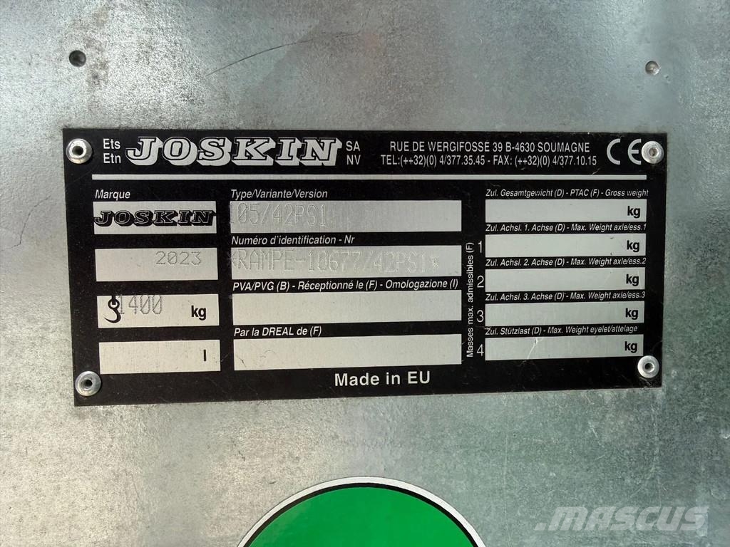 Joskin Pendislide 10.5 / 42 PS1 NIEUW Bemester Injecteur Lietteen levittimet