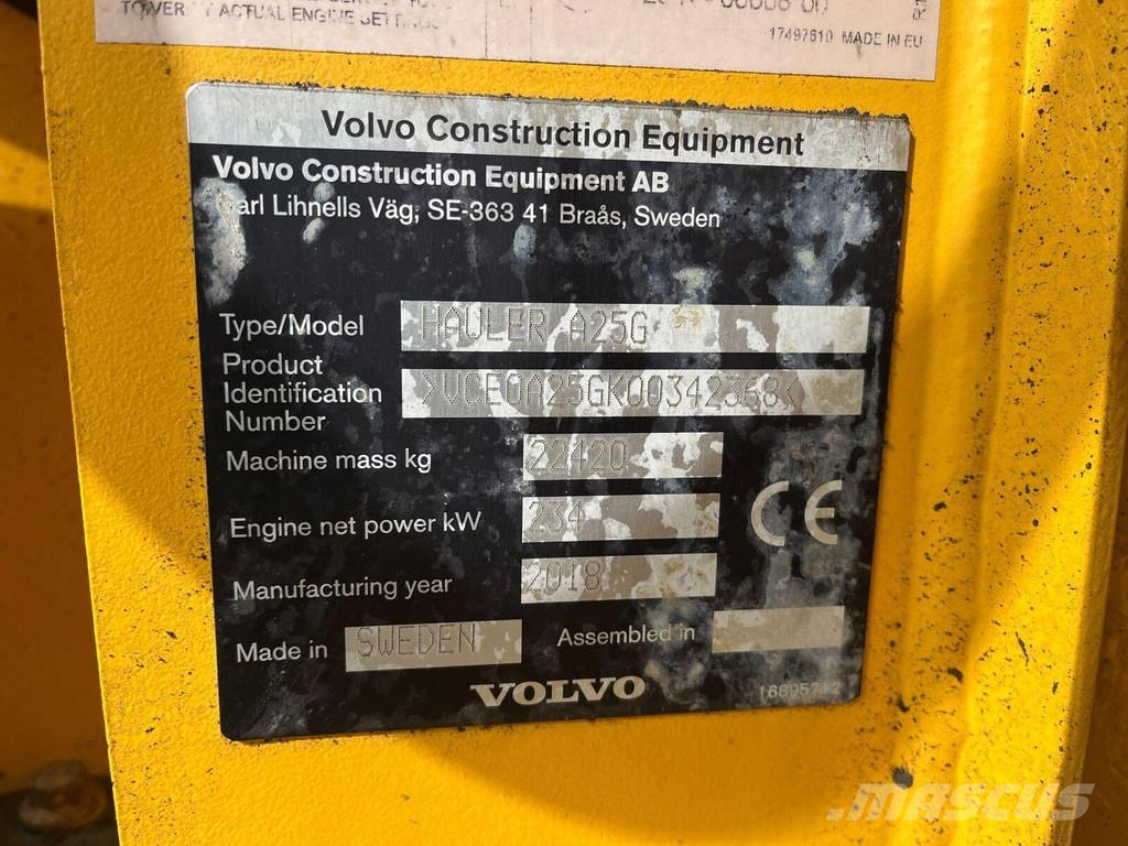 Volvo A25G ساحبات مفصلية