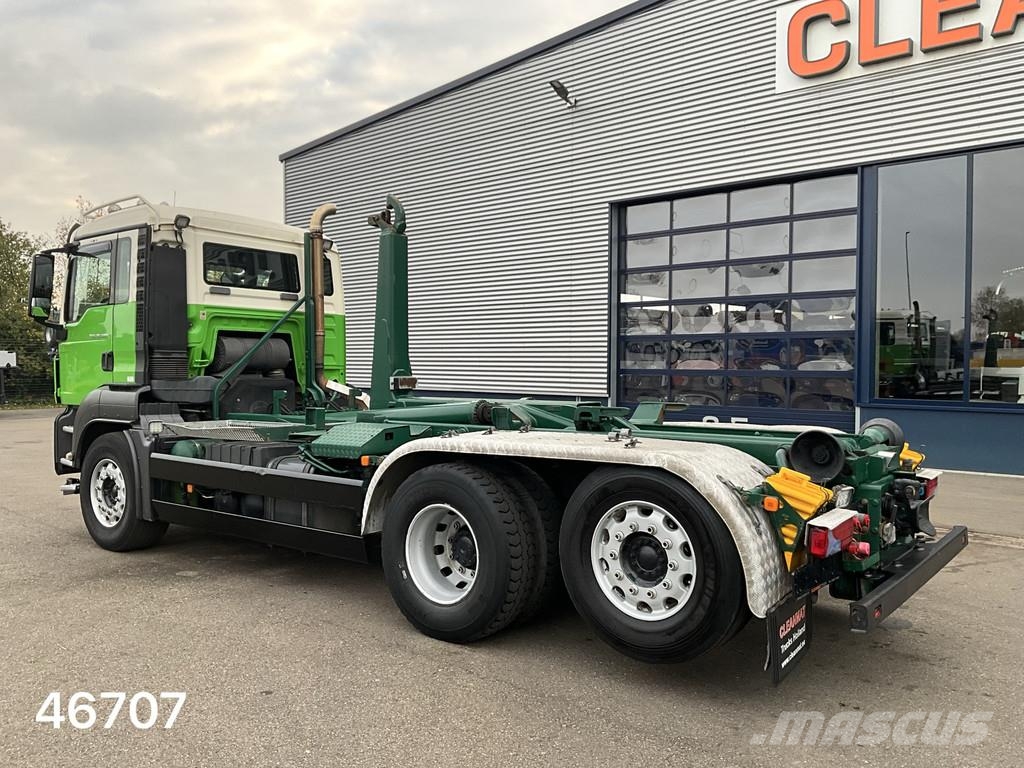 MAN TGS 26.480 Meiller 20 Ton haakarmsysteem Treileri ar āķi