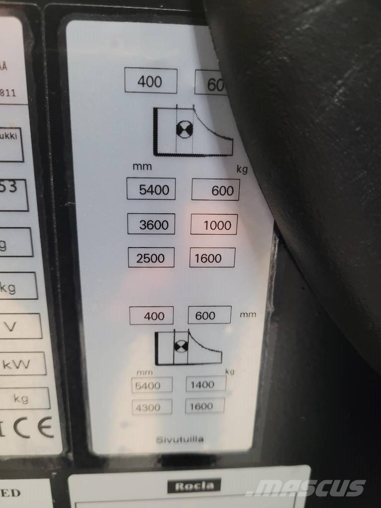 Rocla SST 16 AC 보행식 리치 지게차