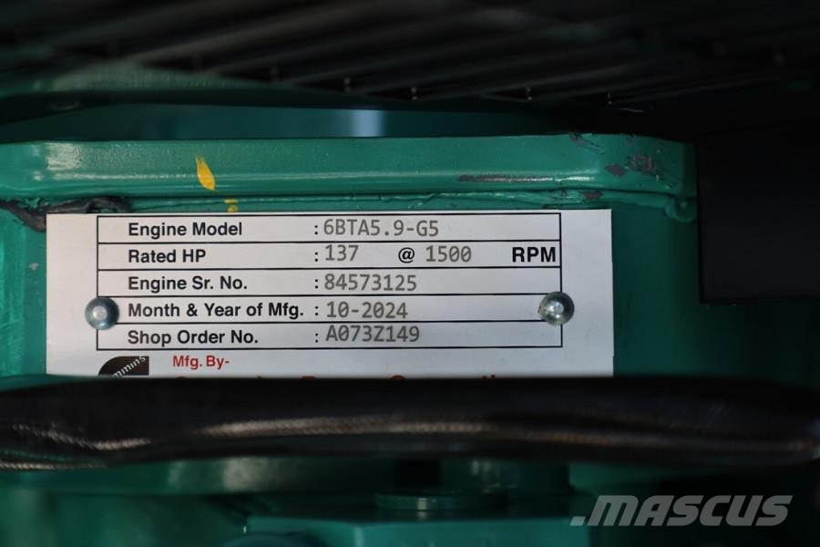 Cummins C110D5Q Declaration of Conformity, Diesel, 110kVA, ディーゼル発電機