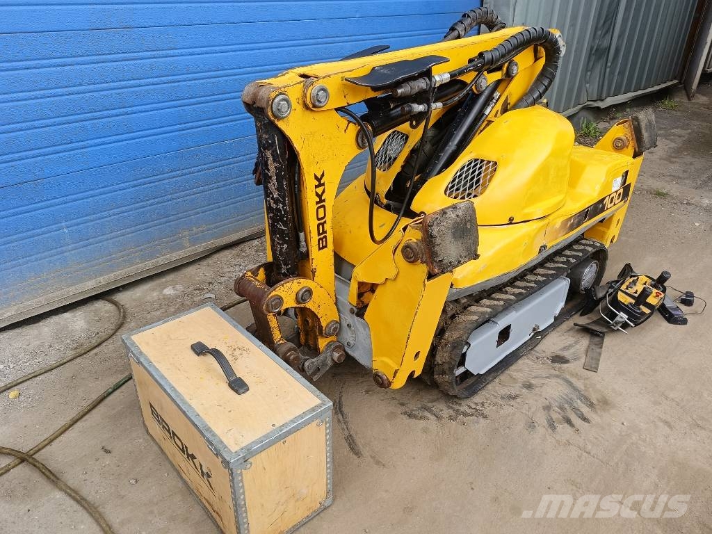 Brokk 100 husqvarna robot remote excavator digger bagger Excavadoras de demolición
