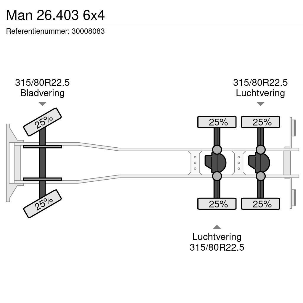MAN 26.403 6x4 Camiones plataforma