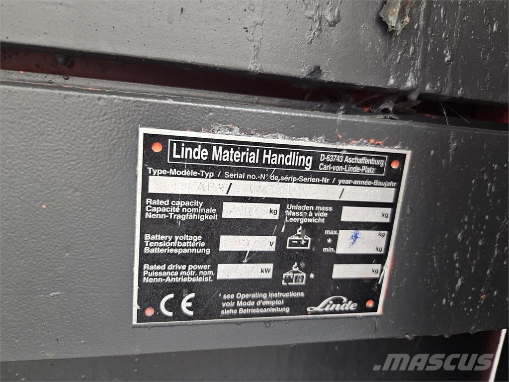 Linde L20AP Platform stackers