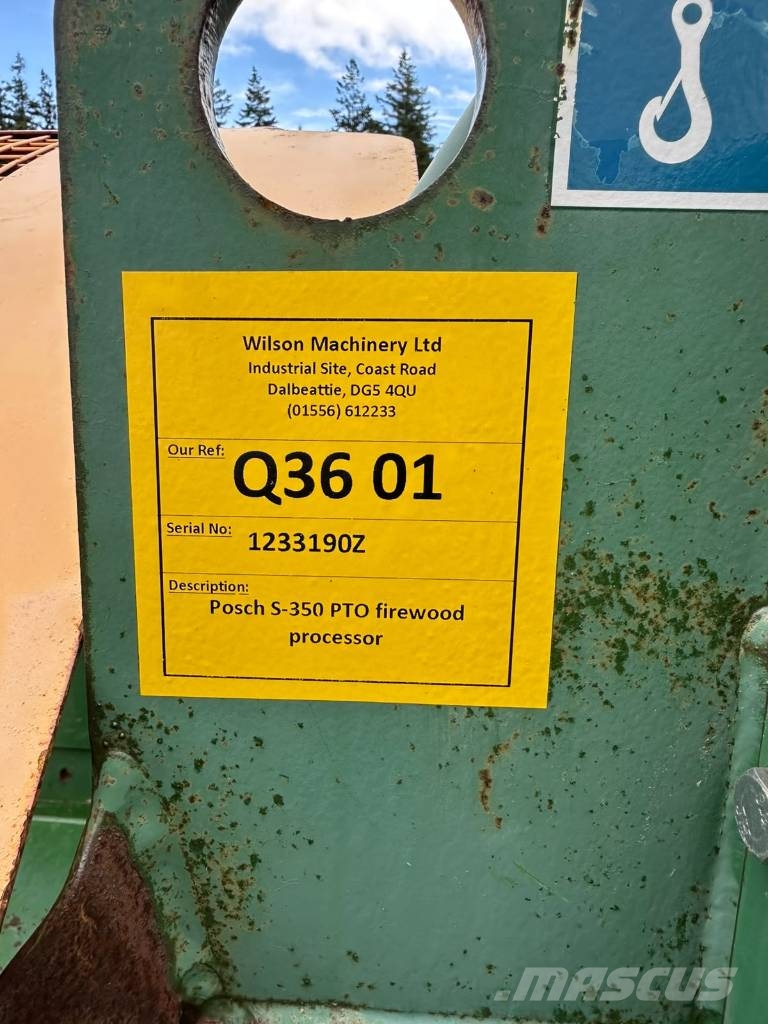 Posch S-350 Firewood Processor - PTO Cepači za drva, drobilice za drvo i strugači
